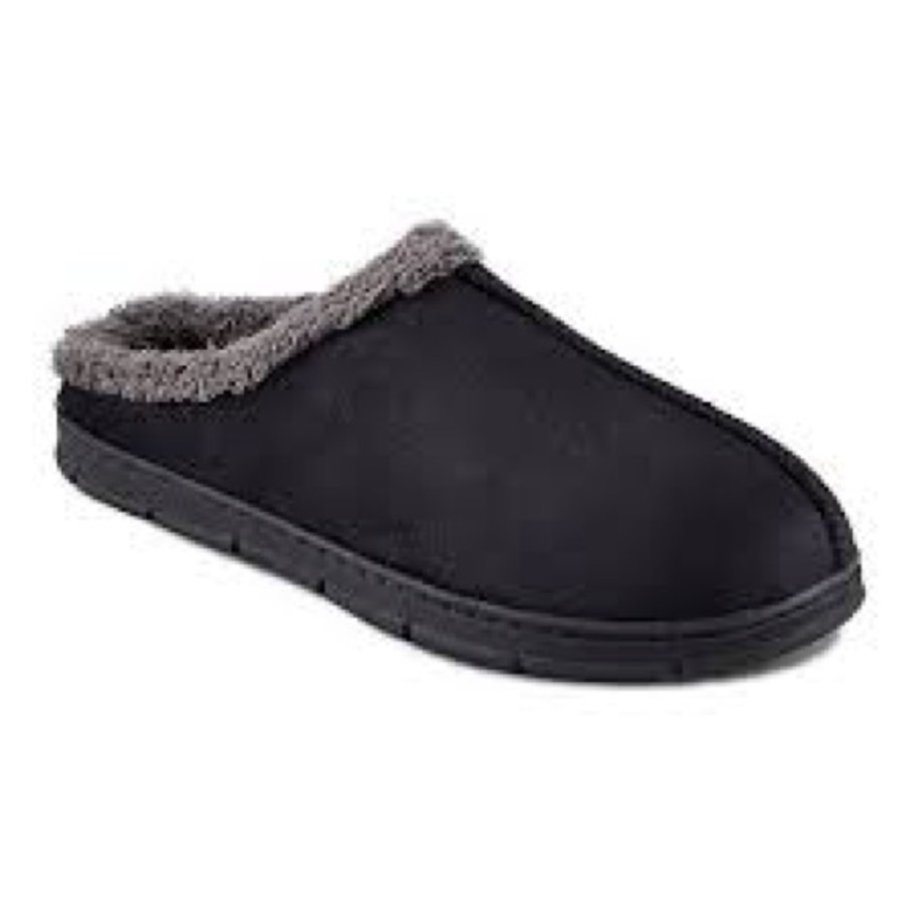 MENS Wembley memory foam indoor/outdoor slippers. Size XL (11/12) BLACK